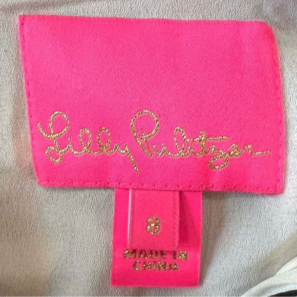 Lilly Pulitzer Can You Zee Me Ardith Long Sleeve Printed Tiered Midi Dress Sz 8 - Picture 12 of 12